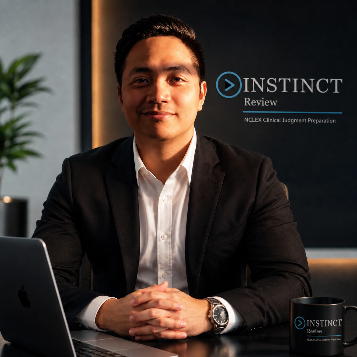Martin De Vera, founder of INSTINCT Review, seated in the INSTINCT Review office